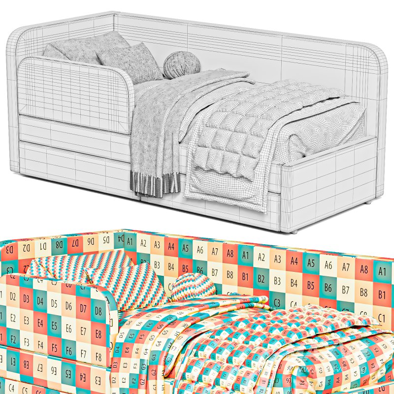 The bed is a soft corner Mocha from Chic Galicia - Image 7