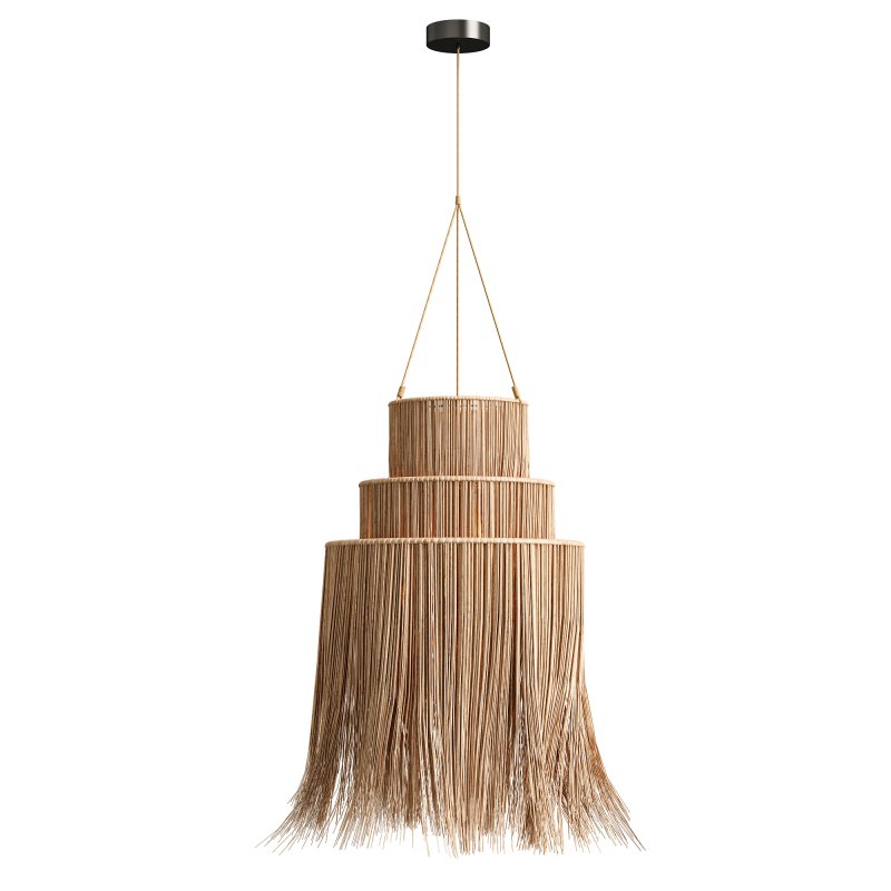 Suhana 3 Tier Alang Alang Pendant Light - Image 2