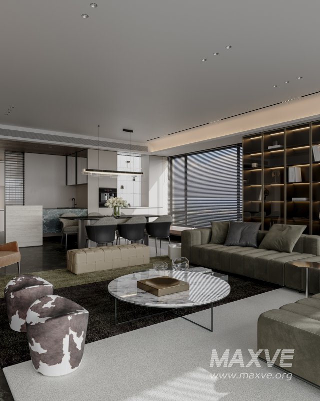 Modern living and dining room - Image 3