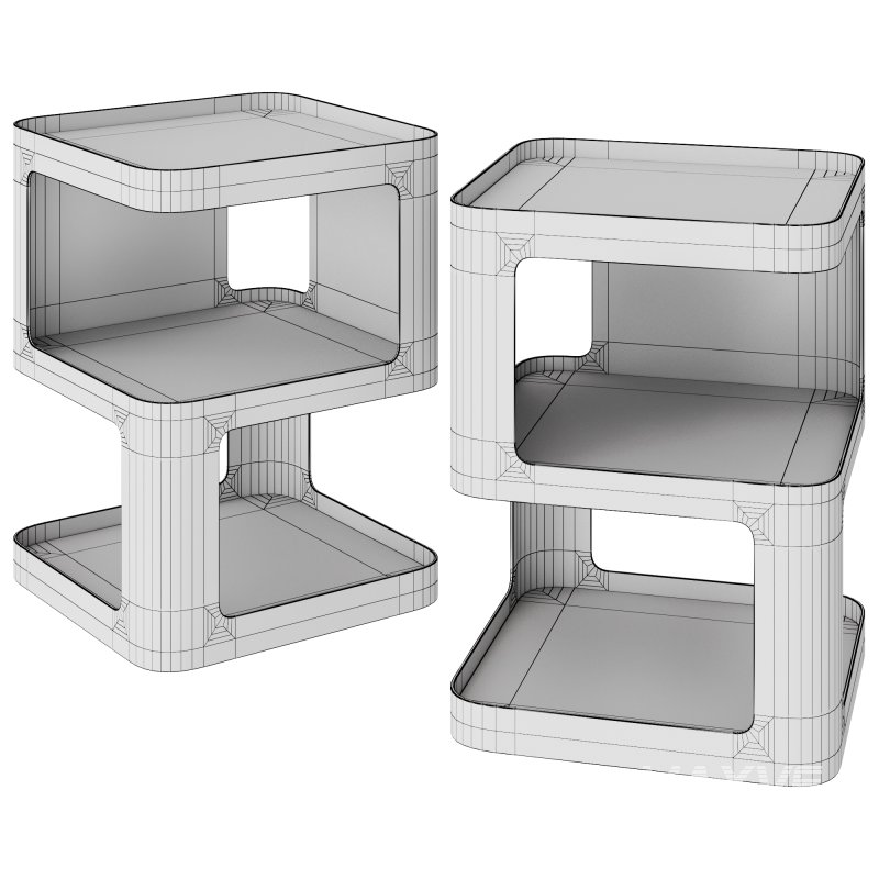 Minimalist Metal Side Table by Creative And Unique - Image 2