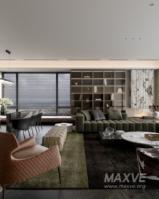 Modern living and dining room - Image 6