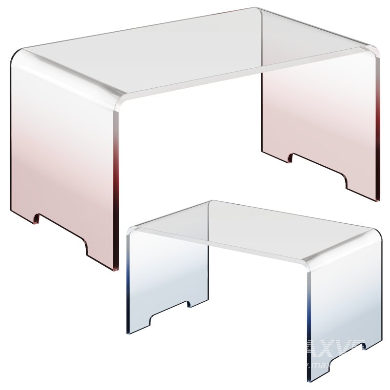 Transparent Table – Acrylic – Gradient Color Design by Creative Home Decor - Image 4