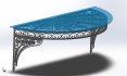Artistic iron glass roof model: 3D printing, CNC metal processing - Thumbnail 4