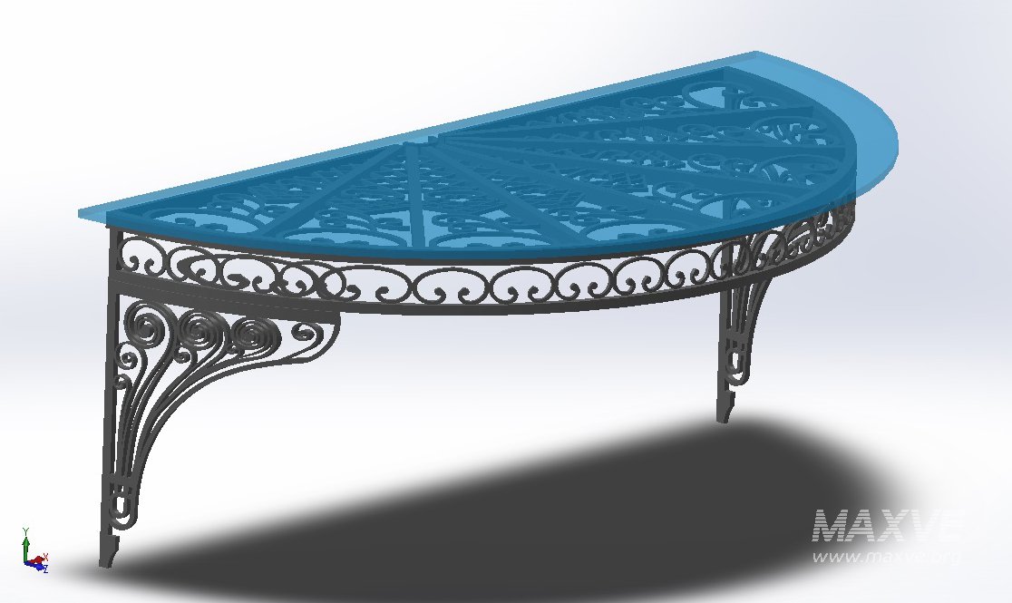 Artistic iron glass roof model: 3D printing, CNC metal processing - Image 4