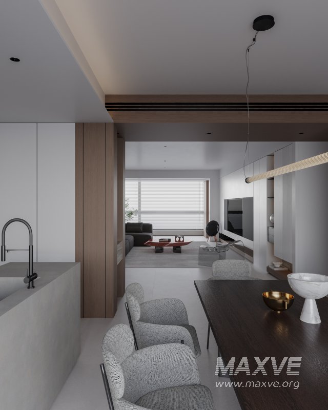 Modern living and dining room - Image 7