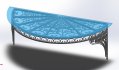 Artistic iron glass roof model: 3D printing, CNC metal processing - Thumbnail 5