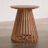 Modern Wooden Slatted End Table - Thumbnail 3