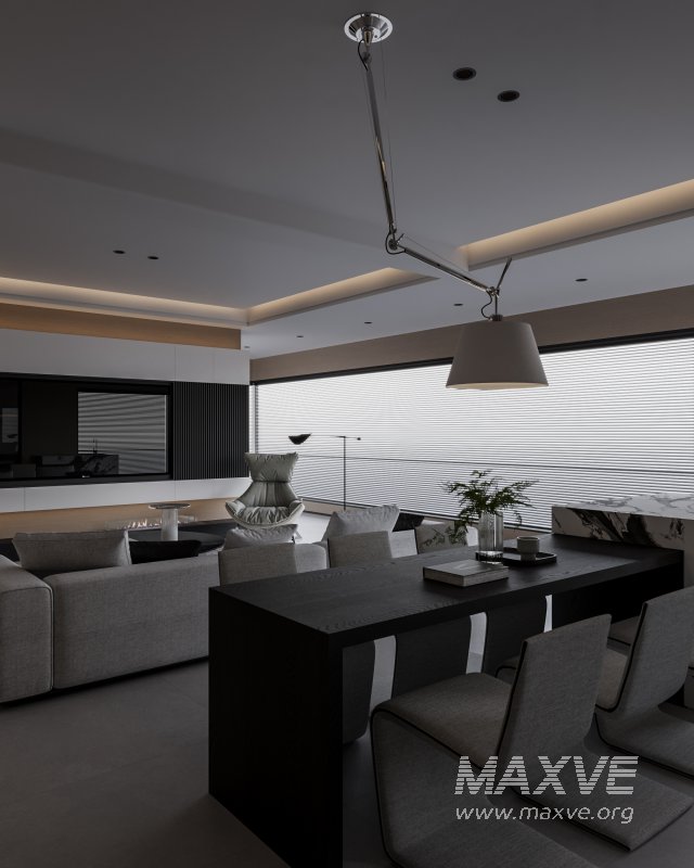 Modern living and dining room - Image 3