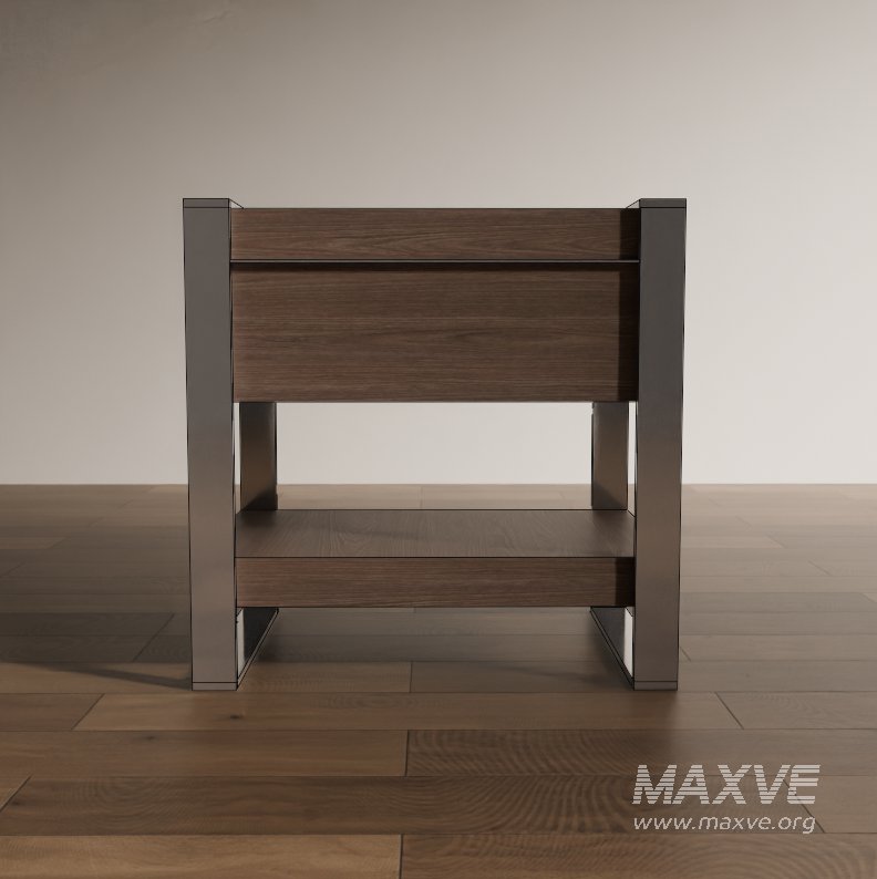 Sleek Wooden Nightstand - Image 1