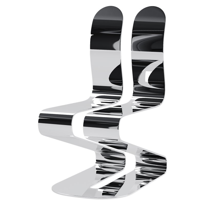 Fluid Ribbon Black Chair - Image 4