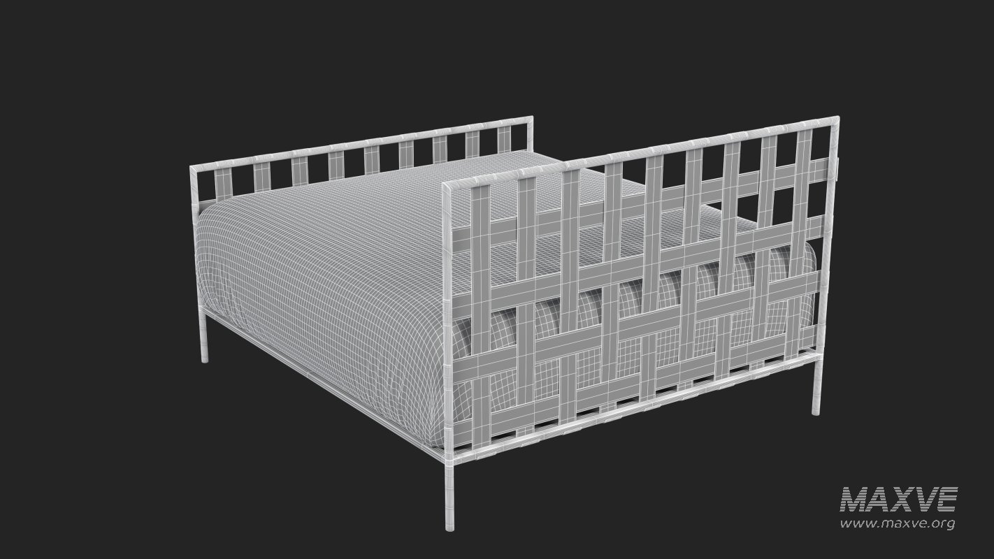 Black Metal Bed - Image 12