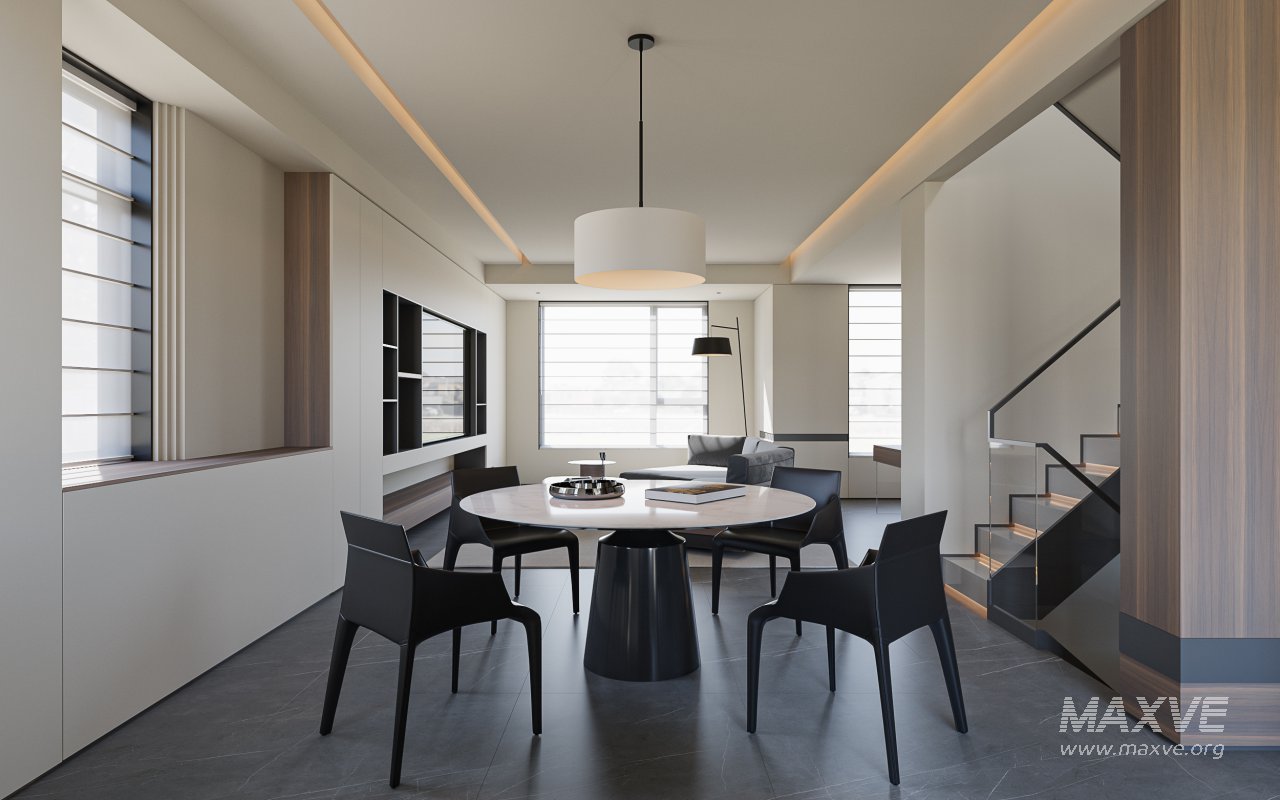 Modern living and dining room - Image 2