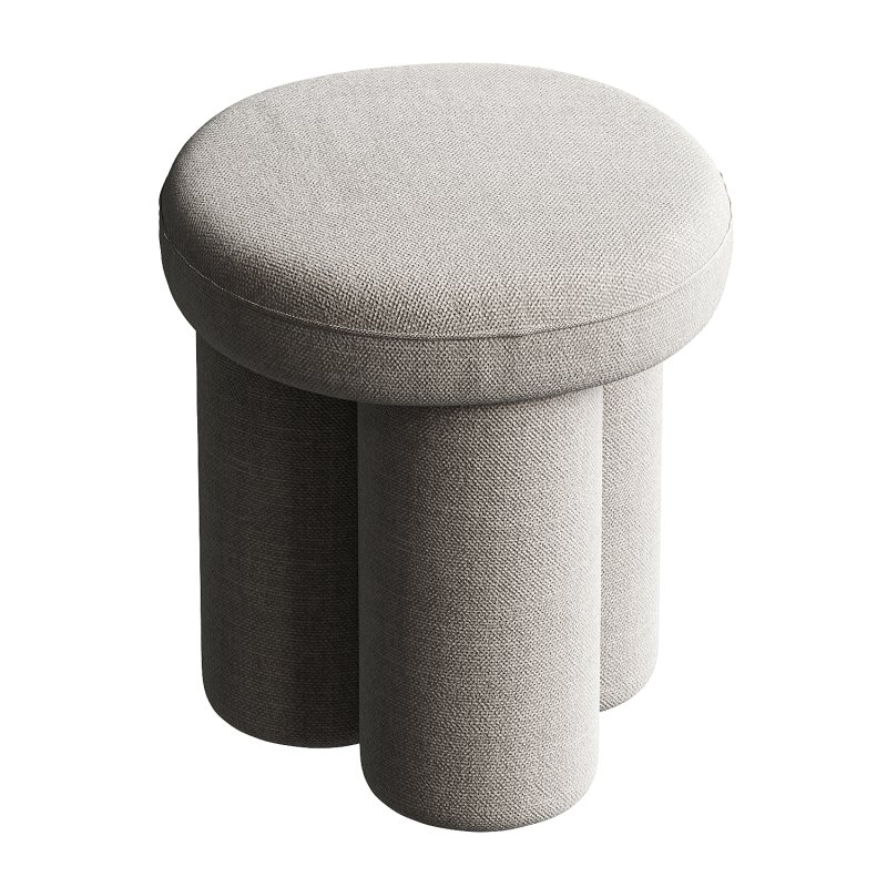 Big Foot Stool Linen Sand - Image 3