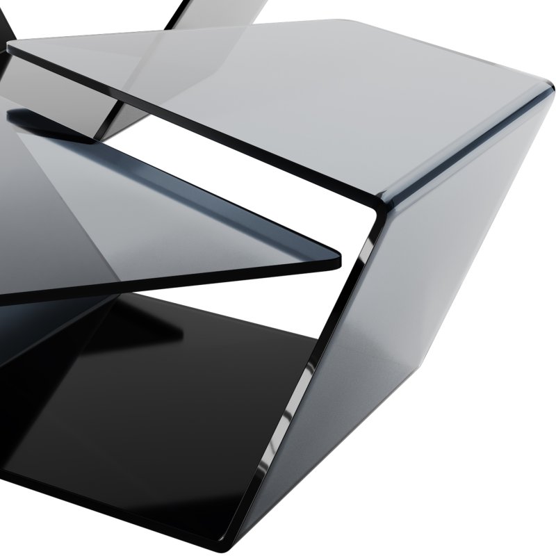 All Glass Cocktail Table by Chintaly Imports - Image 2