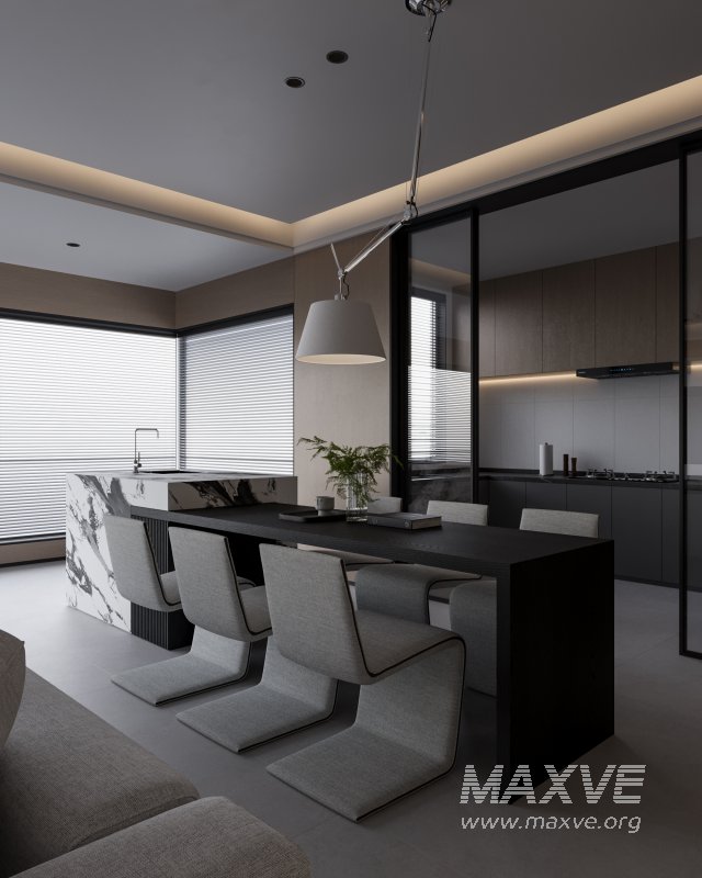 Modern living and dining room - Image 5