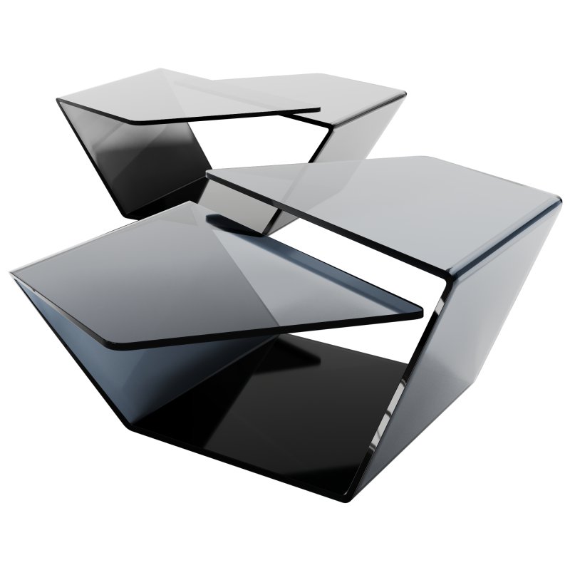 All Glass Cocktail Table by Chintaly Imports - Image 4