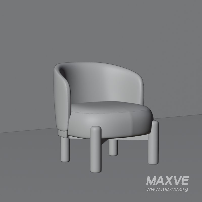 Curved Back Lounge Chair - Image 6