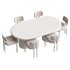 Kaya Rectangle Table and Franka Dining Chair set - Thumbnail 2