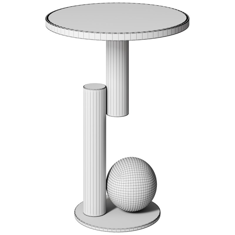 Simple Round Side Table by Unique Home Decor - Image 1