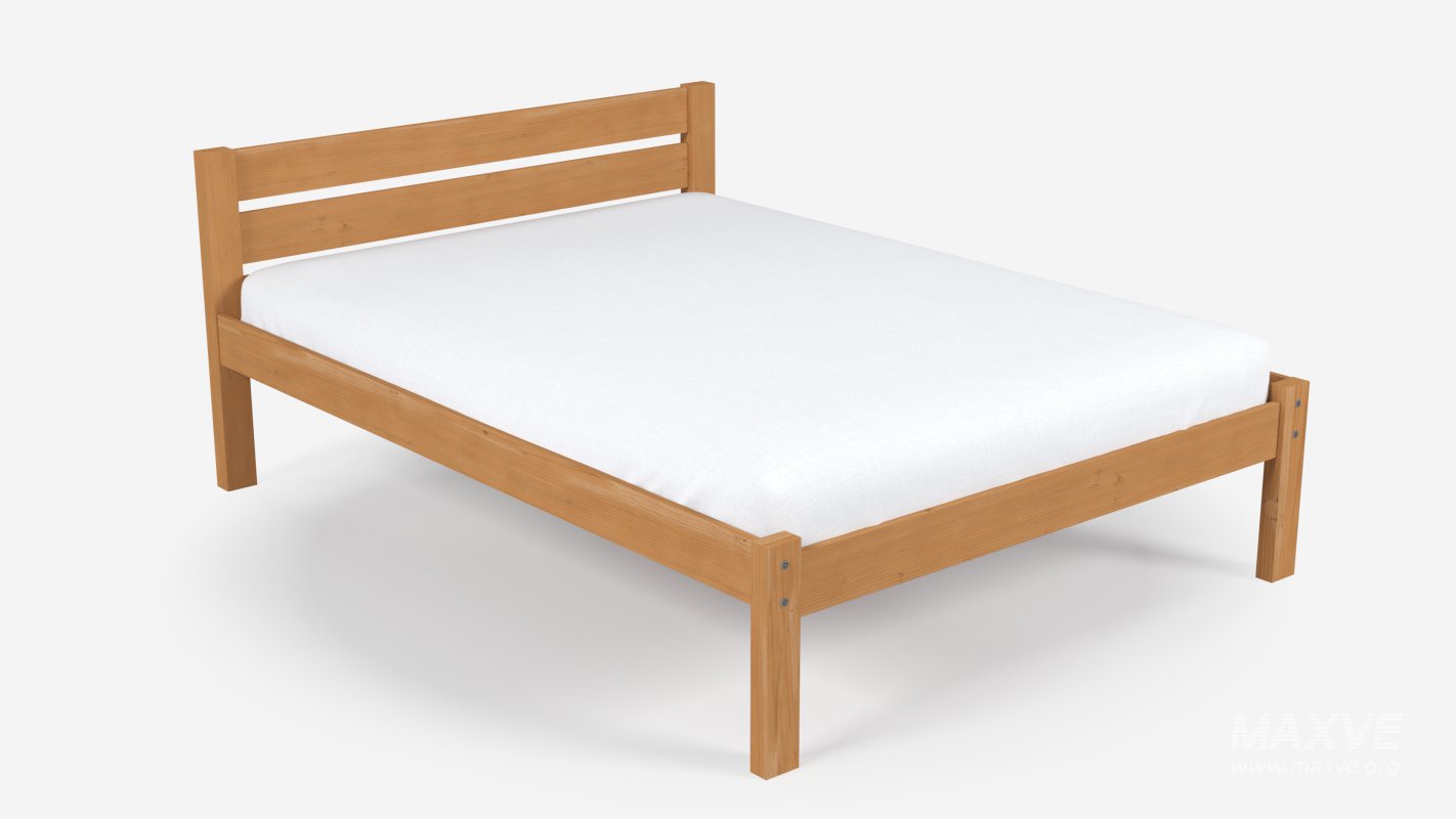 Classic Wooden Bed - Image 1