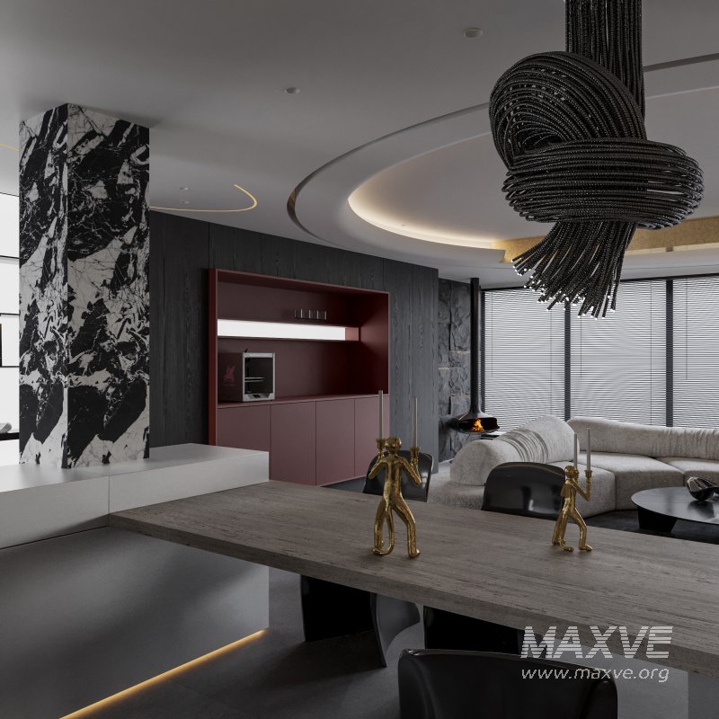 Modern living and dining room - Image 6
