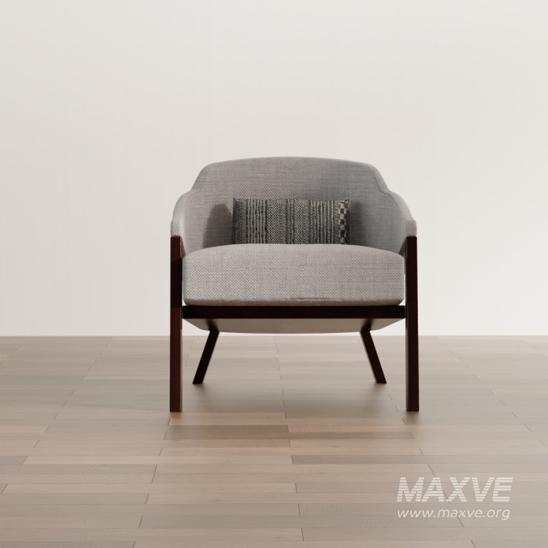Contemporary Fabric Armchair - Image 3