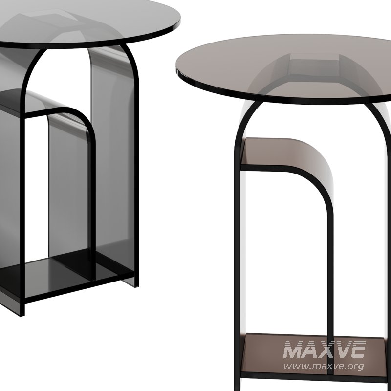 Round Acrylic Side Table by Unique Home Decor - Image 2