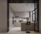 Modern living room and dining room kitchen interior scene - Thumbnail 3