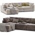 Sohla 4 Piece L Shaped Grey Boucle Sectional Sofa - Thumbnail 2