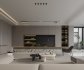Modern living room and dining room kitchen interior scene - Thumbnail 5