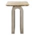 Aspen Sculptural Marble-Top Side Table by Anthropologie in White - Thumbnail 2