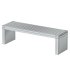 Alania Concrete and Teak Bench - Thumbnail 3