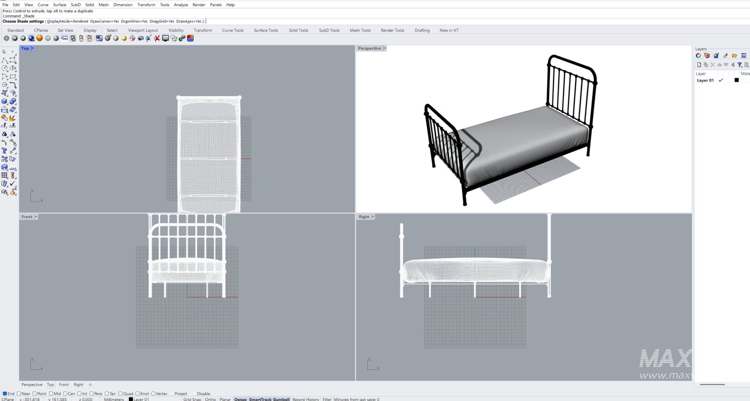 Black Metal Bed - Image 17
