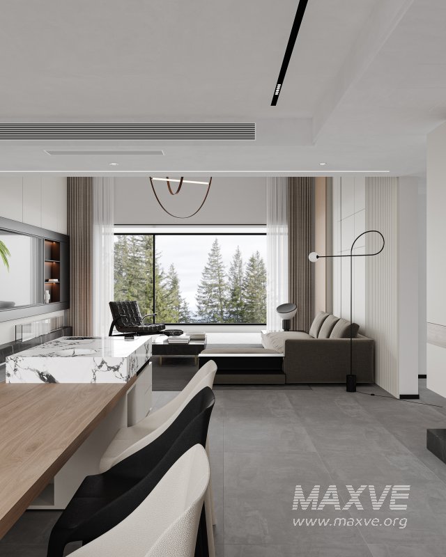 Modern living and dining room - Image 5