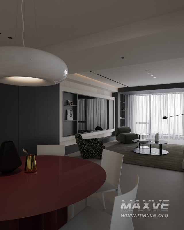 Modern living and dining room - Image 8