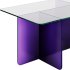 Acrylic Purple Coffee Table with Clear Top by Chairish - Thumbnail 4