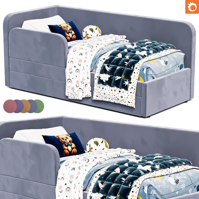 The bed is a soft corner Mocha from Chic Galicia - Image 1