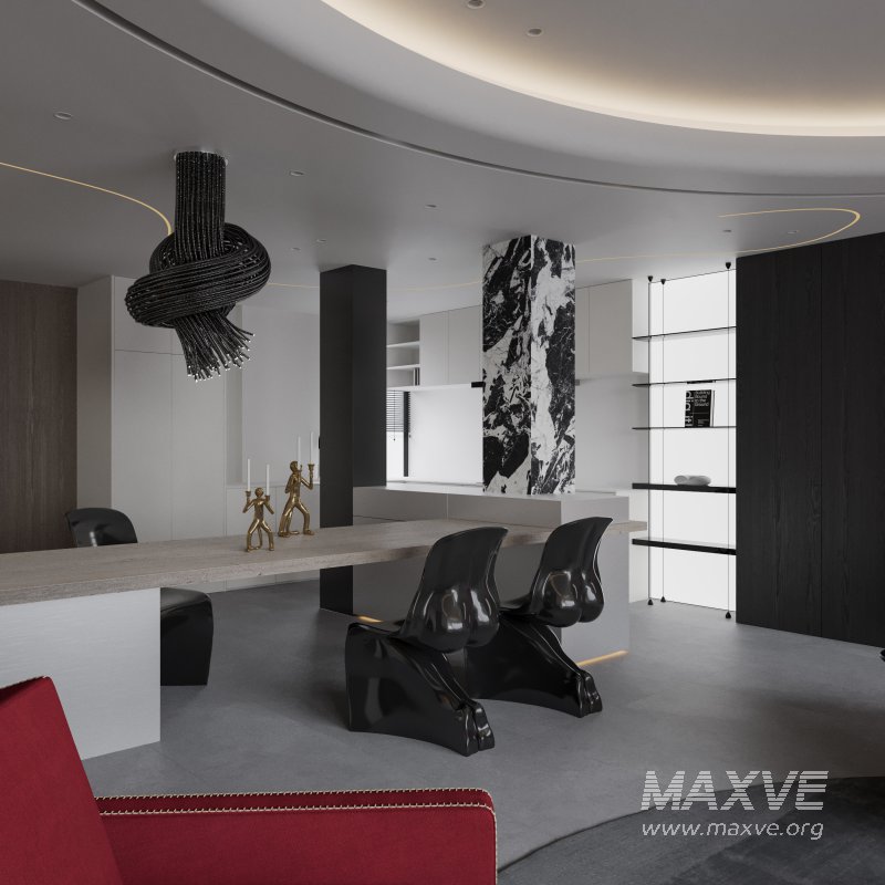 Modern living and dining room - Image 4