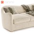 Bacio Cream Boucle Sofa with Bleached Oak Legs - Thumbnail 3