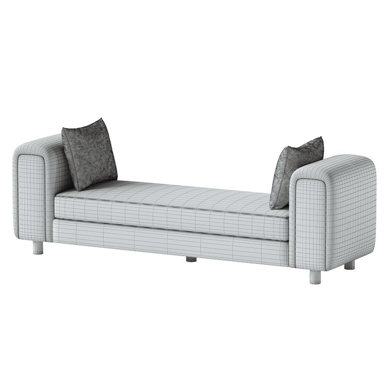 Repose Oversized Ivory Bench - Image 4