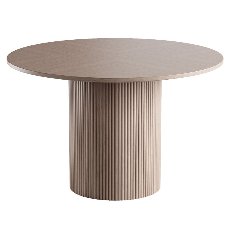 Magnus Round Wood Dining Table - Image 1