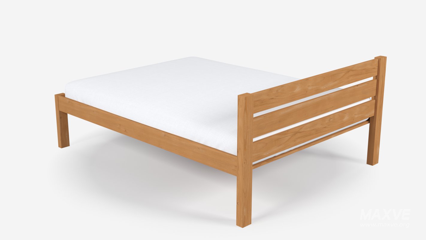 Classic Wooden Bed - Image 3