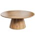 GAZZDA MUSHROOM Round oak coffee table - Thumbnail 1