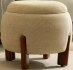 Modern Upholstered Ottoman - Thumbnail 1