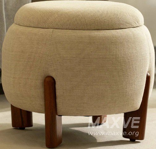 Modern Upholstered Ottoman - Image 1