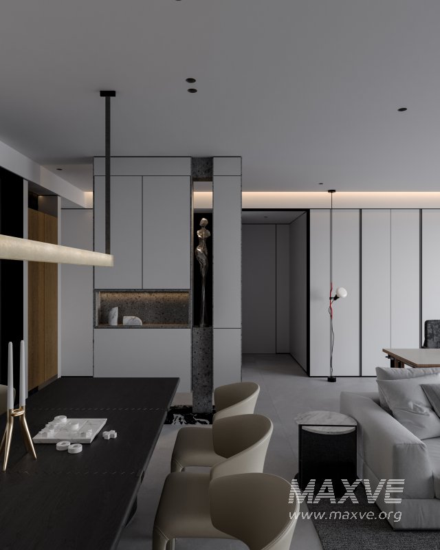 Modern living and dining room - Image 9