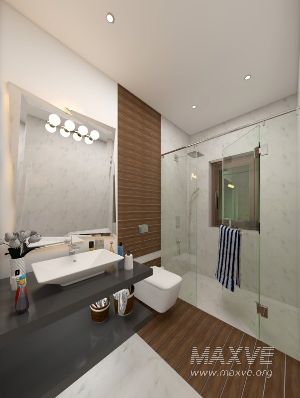 Master bathroom sketchup scene Ds001 - Image 1