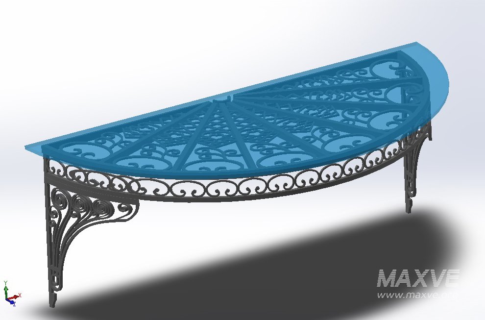 Artistic iron glass roof model: 3D printing, CNC metal processing - Image 7