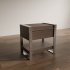 Sleek Wooden Nightstand - Thumbnail 3