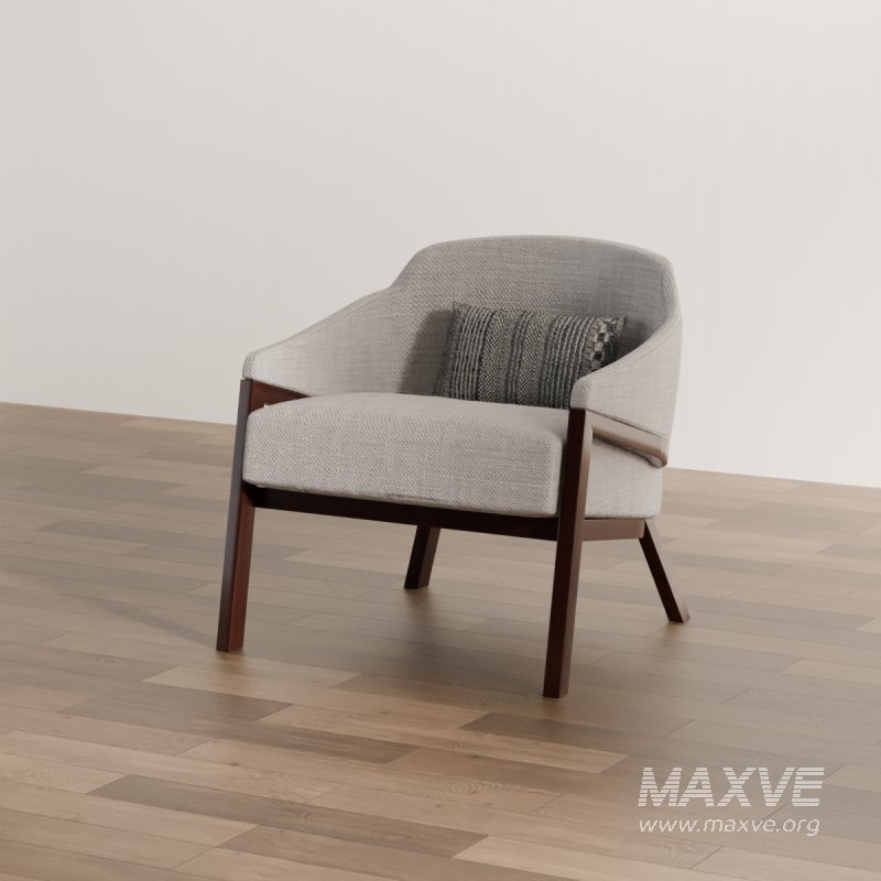 Contemporary Fabric Armchair - Image 1